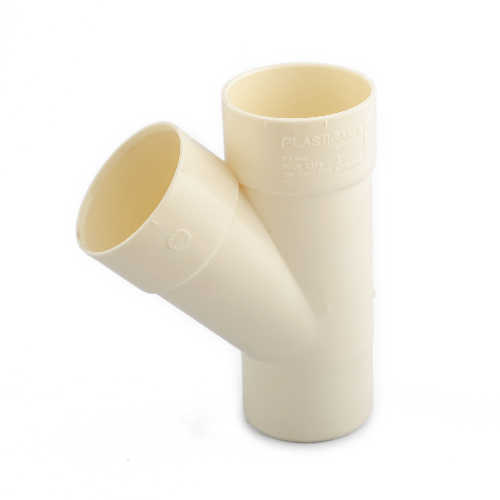 91002604_C Yee Desagüe 075 mm - Plastigama